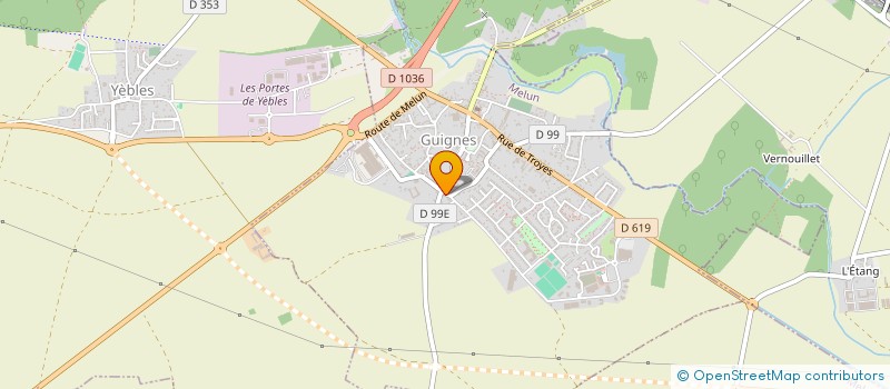 localisation de l'entreprise ASSOCIATION SPORTIVE FUTSAL  GUIGNES