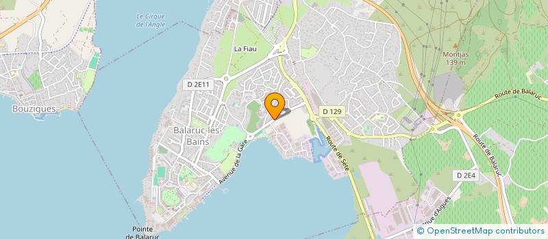 localisation de l'entreprise ASSOCIATION SPORTIVE FUTSAL BALARUCOIS  BALARUC-LES-BAINS