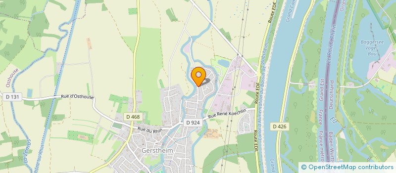 localisation de l'entreprise ASSOCIATION SPORTIVE GERSTHEIM  GERSTHEIM