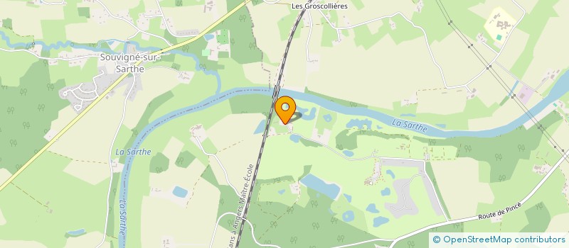 localisation de l'entreprise ASSOCIATION SPORTIVE GOLF DE SABLE-SOLESMES  SABLE-SUR-SARTHE