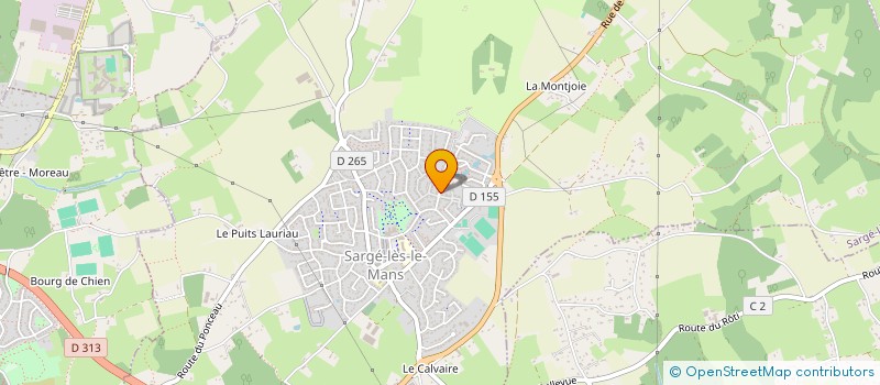 localisation de l'entreprise ASSOCIATION SPORTIVE GOLF DE SARGE  SARGE-LES-LE-MANS