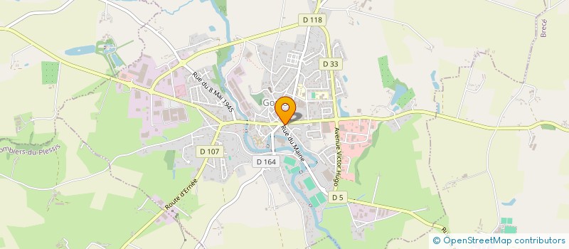 localisation de l'entreprise ASSOCIATION SPORTIVE GORONNAISE  GORRON