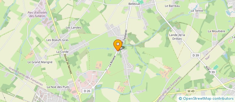 localisation de l'entreprise ASSOCIATION SPORTIVE GRANDCHAMP FOOTBALL  GRANDCHAMP-DES-FONTAINES