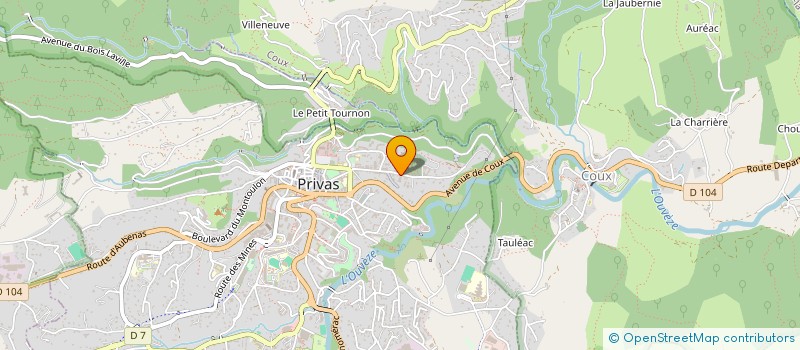 localisation de l'entreprise ASSOCIATION SPORTIVE GROUPE SCOLAIRE SACRE COEUR NOTRE DAME  PRIVAS