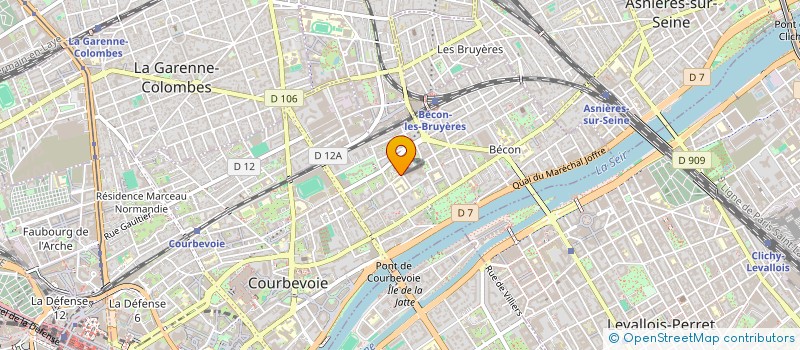 localisation de l'entreprise ASSOCIATION SPORTIVE HAUTEFEUILLE à COURBEVOIE