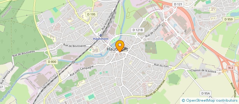 localisation de l'entreprise ASSOCIATION SPORTIVE HAUTMONTOISE à HAUTMONT