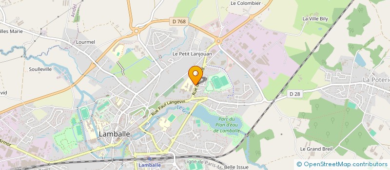 localisation de l'entreprise ASSOCIATION SPORTIVE HENRI AVRIL-LAMBALLE à LAMBALLE-ARMOR