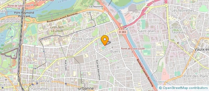 localisation de l'entreprise ASSOCIATION SPORTIVE HERACLES  VILLEURBANNE