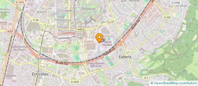 localisation de l'entreprise ASSOCIATION SPORTIVE HEWLETT PACKARD GRENOBLE  EYBENS