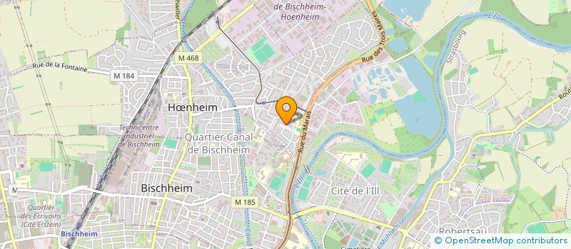 localisation de l'entreprise ASSOCIATION SPORTIVE HOENHEIM-SPORTS  HNHEIM