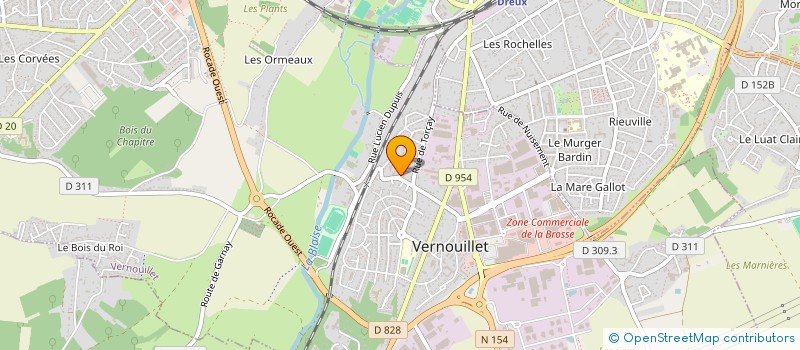 localisation de l'entreprise ASSOCIATION SPORTIVE HUGO BRASSENS à VERNOUILLET