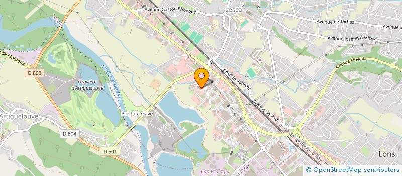 localisation de l'entreprise ASSOCIATION SPORTIVE  INDOOR 64  LESCAR