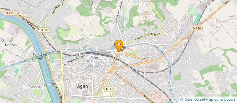 localisation de l'entreprise ASSOCIATION SPORTIVE INTERUNIVERSITAIRE D'AGEN (ASIA)  AGEN