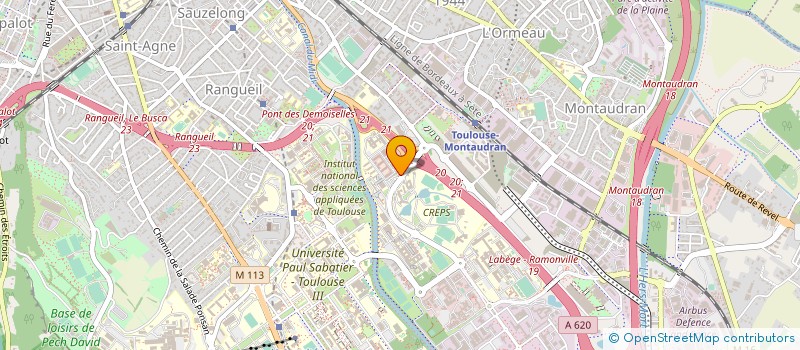 localisation de l'entreprise ASSOCIATION SPORTIVE ISAE ONERA à TOULOUSE