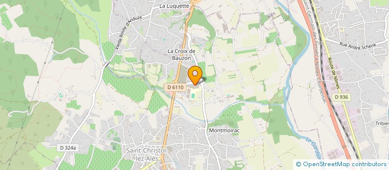 localisation de l'entreprise ASSOCIATION SPORTIVE J. PREVERT - ST CHRISTOL LES ALES  SAINT-CHRISTOL-LEZ-ALES