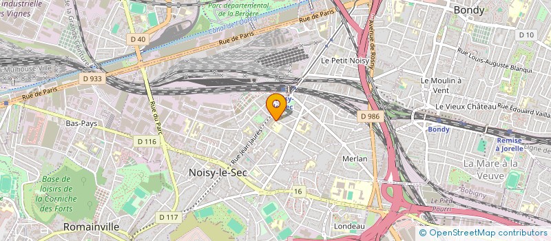 localisation de l'entreprise ASSOCIATION SPORTIVE JACQUES PREVERT DE NOISY LE SEC à NOISY-LE-SEC