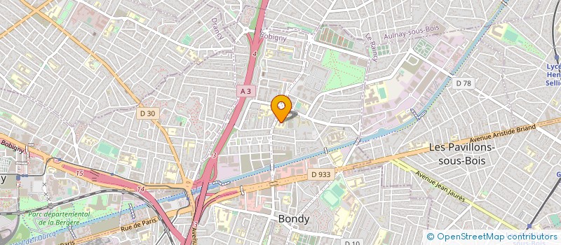 localisation de l'entreprise ASSOCIATION SPORTIVE JEAN-ZAY  BONDY