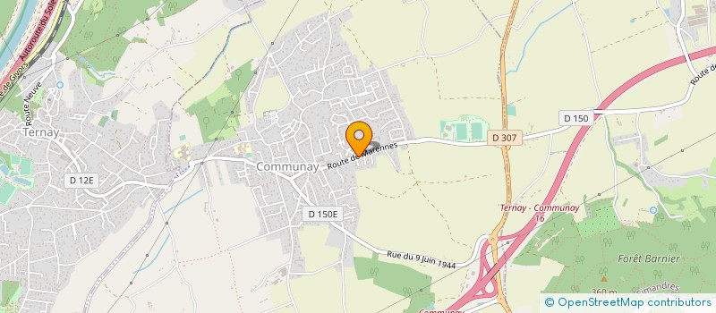 localisation de l'entreprise ASSOCIATION SPORTIVE JUDO  COMMUNAY