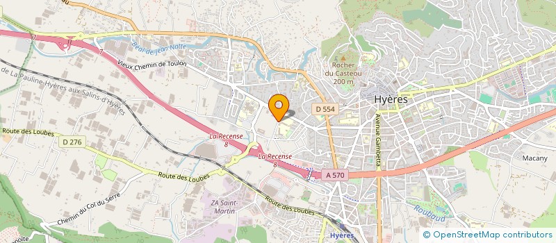 localisation de l'entreprise ASSOCIATION SPORTIVE JULES FERRY à HYERES