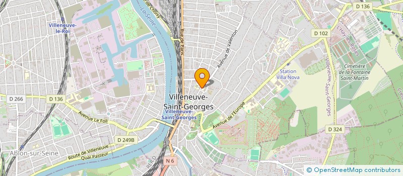 localisation de l'entreprise ASSOCIATION SPORTIVE JULES FERRY  VILLENEUVE-SAINT-GEORGES