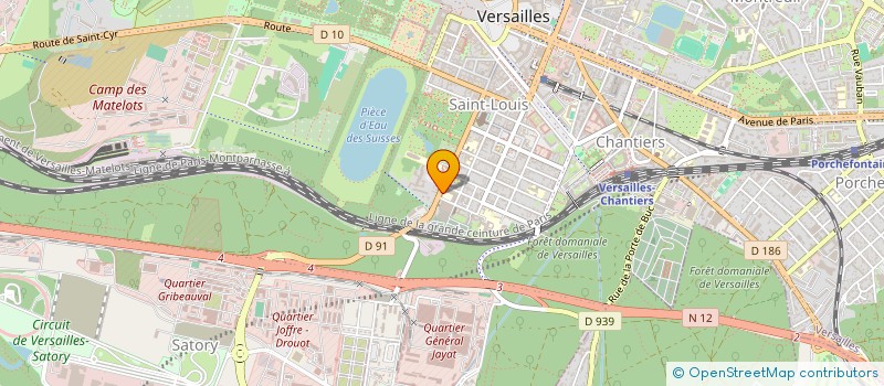 localisation de l'entreprise ASSOCIATION SPORTIVE JULES FERRY à VERSAILLES