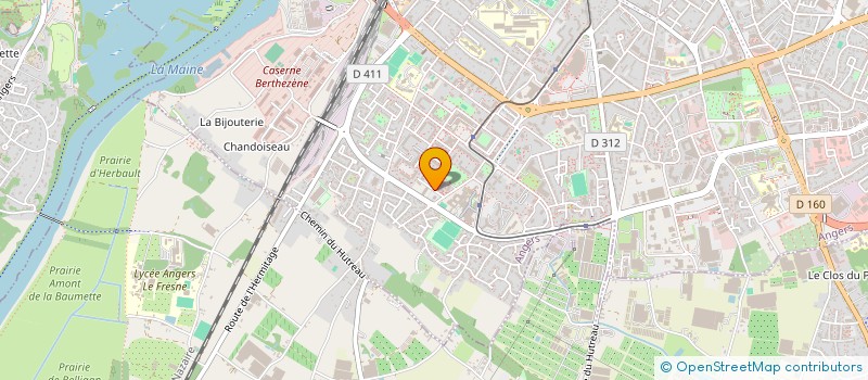 localisation de l'entreprise ASSOCIATION SPORTIVE JULES VERNE ANGERS à ANGERS