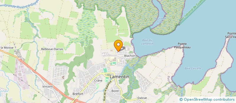 localisation de l'entreprise ASSOCIATION SPORTIVE JUMINER 971  LAMENTIN