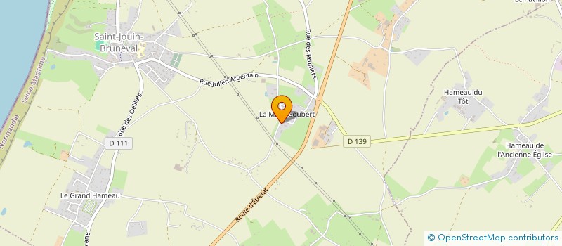 localisation de l'entreprise ASSOCIATION SPORTIVE KARATE ANTIFER  SAINT-JOUIN-BRUNEVAL