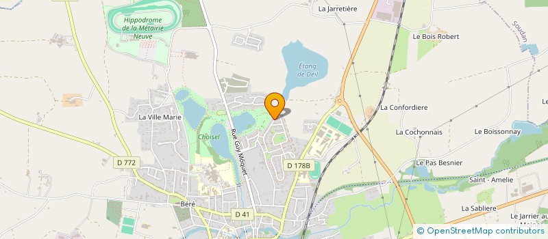 localisation de l'entreprise ASSOCIATION SPORTIVE KEVIN DUPUIS GYMNASTIQUE ASKD GYMNASTIQUE  CHATEAUBRIANT