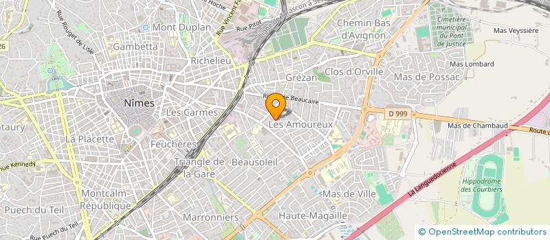 localisation de l'entreprise ASSOCIATION SPORTIVE L'ELAN NIMOIS  NIMES