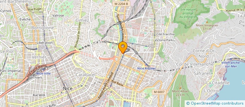 localisation de l'entreprise ASSOCIATION SPORTIVE L ENVOL à NICE