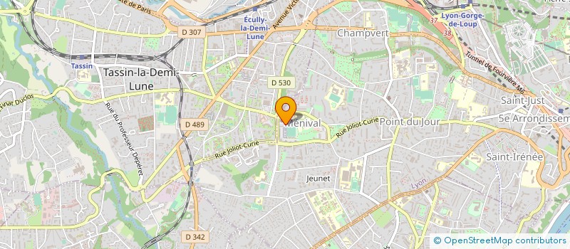 localisation de l'entreprise ASSOCIATION SPORTIVE L ETANG à LYON