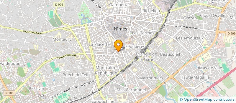 localisation de l'entreprise ASSOCIATION SPORTIVE LA BOMBONERA  NIMES