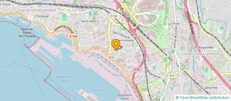 localisation de l'entreprise ASSOCIATION SPORTIVE LA BONNE ETOILE à MARSEILLE