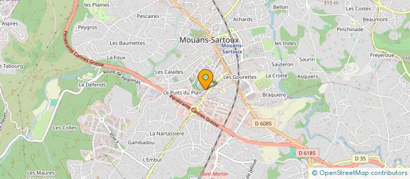 localisation de l'entreprise ASSOCIATION SPORTIVE LA CHENAIE  MOUANS-SARTOUX