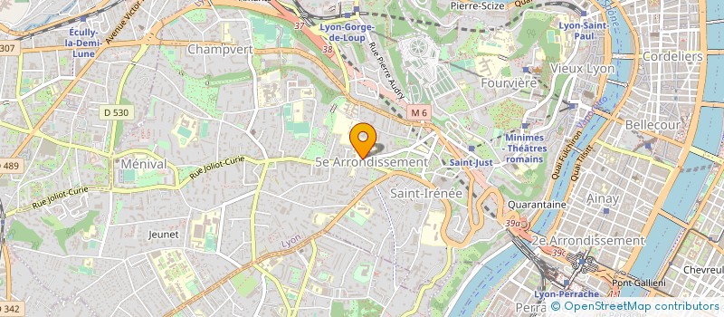 localisation de l'entreprise ASSOCIATION SPORTIVE LA FAVORITE - SAINTE THERESE à LYON