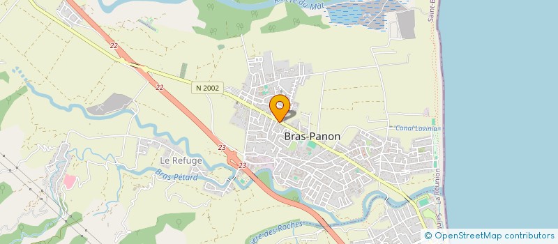 localisation de l'entreprise ASSOCIATION SPORTIVE LA GAULOISE à BRAS-PANON