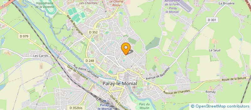 localisation de l'entreprise ASSOCIATION SPORTIVE LA PARODIENNE FOOTBALL CLUB à PARAY-LE-MONIAL