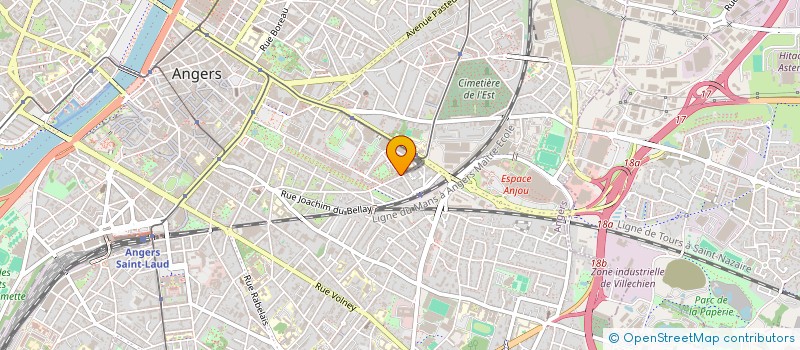 localisation de l'entreprise ASSOCIATION SPORTIVE LAREVELLIERE à ANGERS