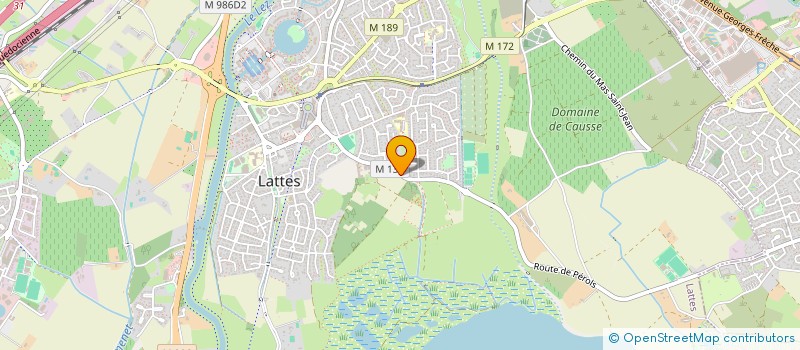localisation de l'entreprise ASSOCIATION  SPORTIVE LATTOISE  LATTES