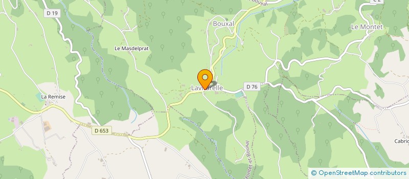 localisation de l'entreprise ASSOCIATION SPORTIVE LAVITARELLOISE à MONTET-ET-BOUXAL
