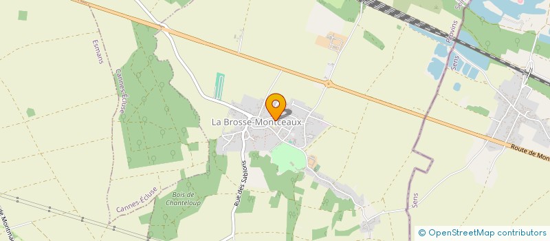 localisation de l'entreprise ASSOCIATION SPORTIVE 'LE FOSSE VERT'  LA BROSSE-MONTCEAUX