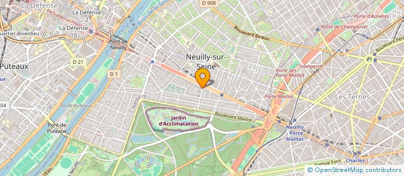localisation de l'entreprise ASSOCIATION SPORTIVE LE FRANCE à NEUILLY-SUR-SEINE