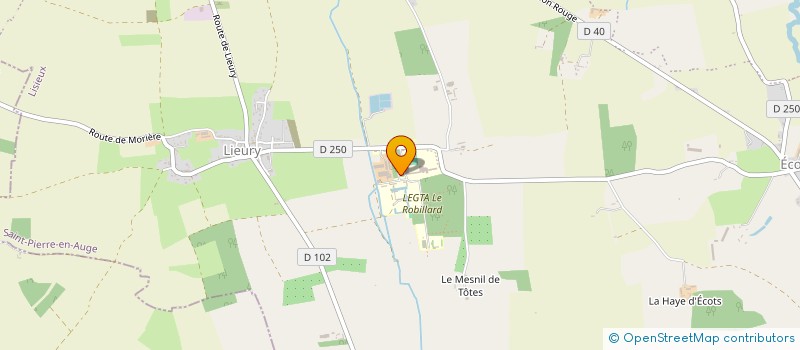 localisation de l'entreprise ASSOCIATION SPORTIVE LEGTA LE ROBILLARD  SAINT-PIERRE-EN-AUGE