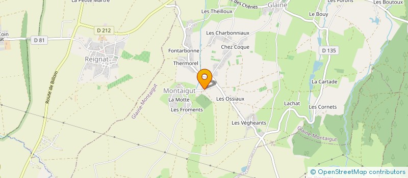 localisation de l'entreprise ASSOCIATION SPORTIVE LES AMIS DE CLEMENT 14  BILLOM