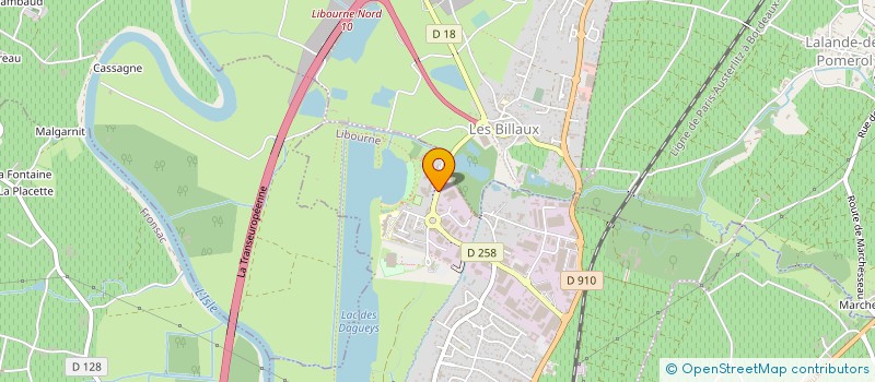 localisation de l'entreprise ASSOCIATION SPORTIVE LES DAGUEYS  LIBOURNE