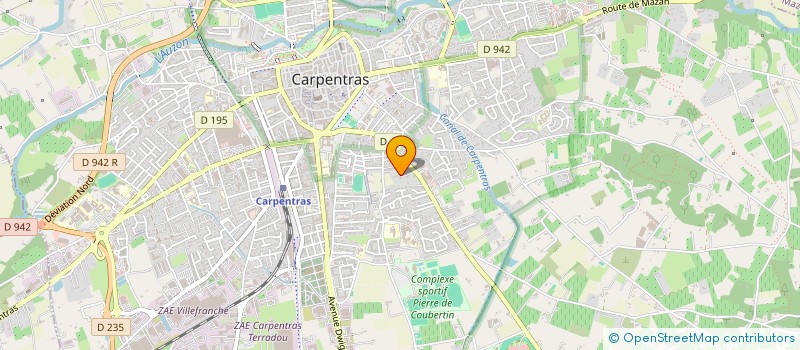 localisation de l'entreprise ASSOCIATION SPORTIVE : LES FOUS DU VOLANT MONTILIEN à CARPENTRAS