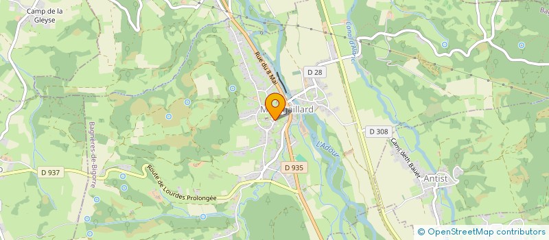 localisation de l'entreprise ASSOCIATION SPORTIVE LES GAZELLES DE MONTGAILLARD  MONTGAILLARD