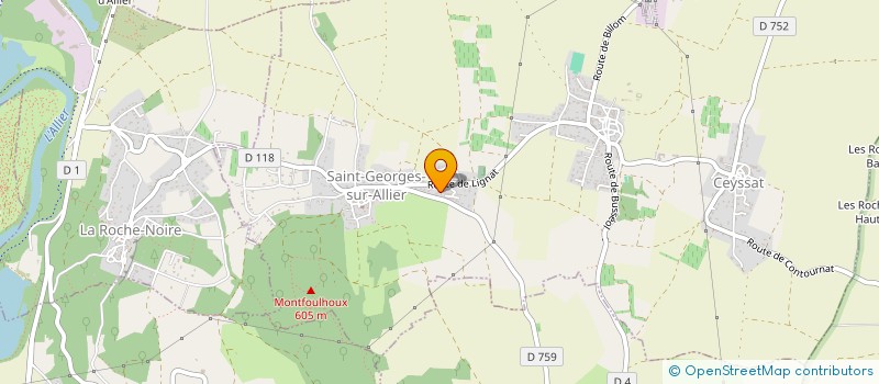 localisation de l'entreprise ASSOCIATION SPORTIVE LES IMPREVISIBLES  SAINT-GEORGES-SUR-ALLIER