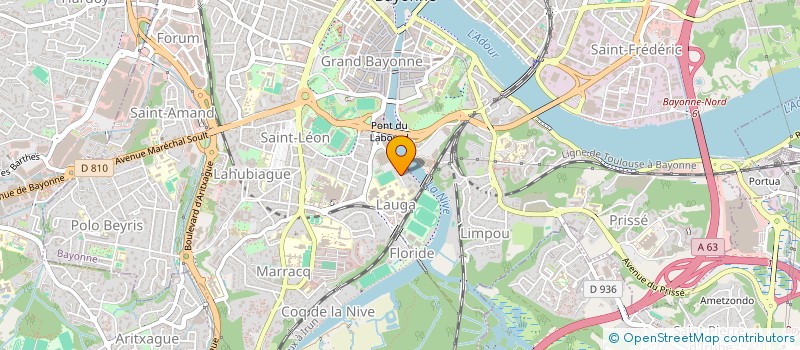 localisation de l'entreprise ASSOCIATION SPORTIVE LES PAPILLONS à BAYONNE